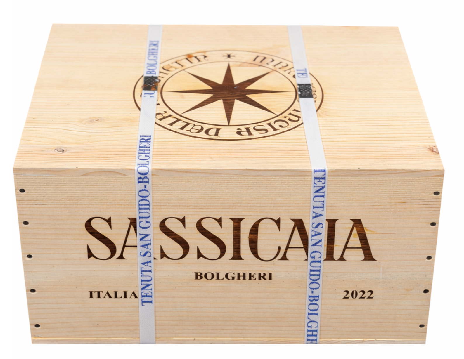 Bolgheri Sassicaia DOC 2022 CASSETTA LEGNO 6 BOTTIGLIE – Tenuta San Guido