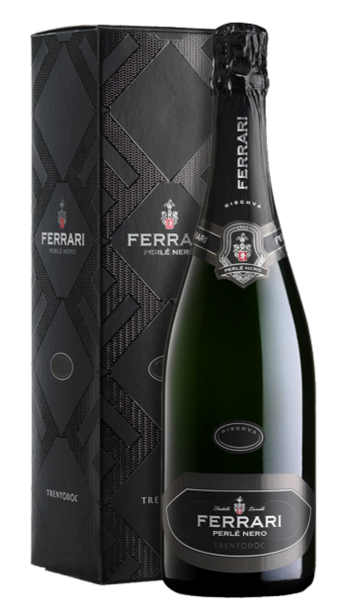 Trentodoc Extra Brut Riserva Perlè Nero 2018 Astucciato – Ferrari