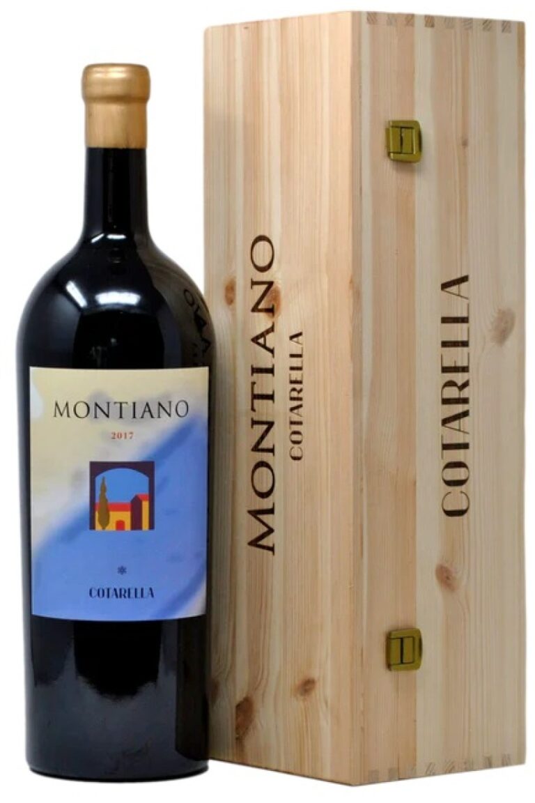 Merlot Lazio IGP MONTIANO 2021 1,5 LT ASTUCCIO LEGNO – Cotarella