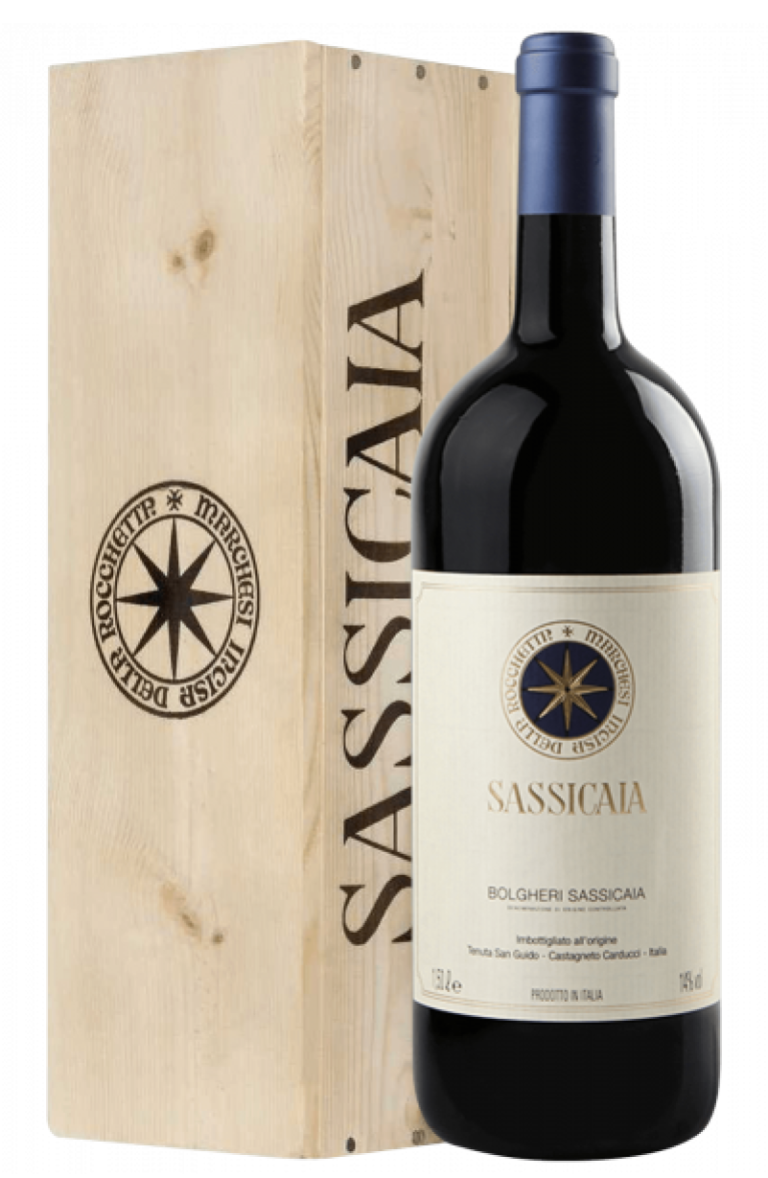 Bolgheri DOC SASSICAIA MAGNUM 2022 Cassetta Legno 1,5 LT – Tenuta San Guido