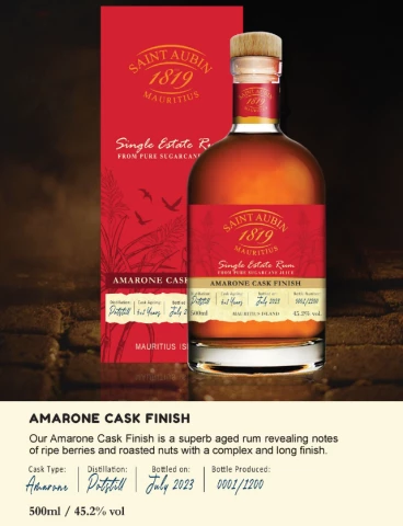 Rum 7 anni, Amarone cask finish - Saint-Aubin