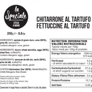 Fettuccine al Tartufo Gr 250 - Filotea
