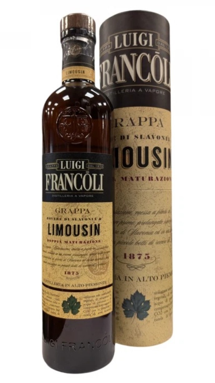 Grappa LUIGI FRANCOLI LIMOUSIN Astucciata- Distillerie Francoli 0,70 Litri